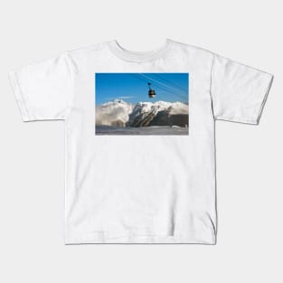 Courchevel 1850 3 Valleys Mont Blanc Alps France Kids T-Shirt